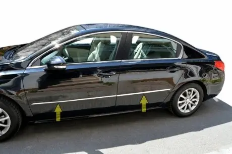 Peugeot 508 2010-2018 Sd Молдинг дверей (нерж) CarmoS 6456759