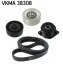 SKF BMW  К-т ГРМ (ремінь +3 ролика) 3/E46/E90 VKMA 38308 SKF VKMA 38308