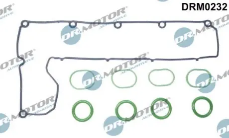 DRMOTOR К-т прокладок клапанної кришки 9 елементiв DR. MOTOR DRM0232