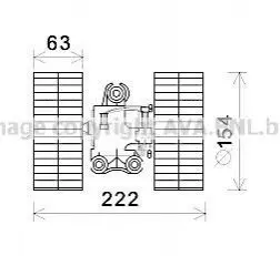 AVA DB Вентилятор салону без кондиц. Vito 03- AVA AVA COOLING MS8632