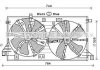 AVA MAZDA Вентілятор радіатора 3 1.6 08-14 AVA AVA COOLING MZ7550 (фото 1)