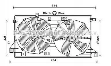 AVA MAZDA Вентілятор радіатора 3 1.6 08-14 AVA AVA COOLING MZ7550