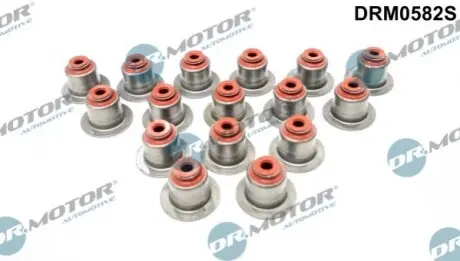 DRMOTOR Комплект сальникiв клапанiв 16шт. DR. MOTOR DRM0582S
