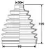 BORG&BECK BCB6283 Пильник привiдного валу, к-т BCB6283