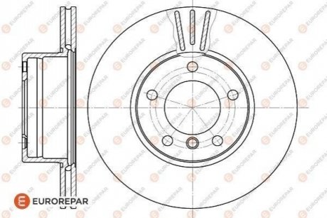 ДИСК ГАЛЬМ?ВНИЙ Eurorepar 1618877680 (фото 1)