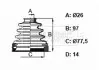 BORG&BECK BCB6158 Пильник привiдного валу к-т BCB6158