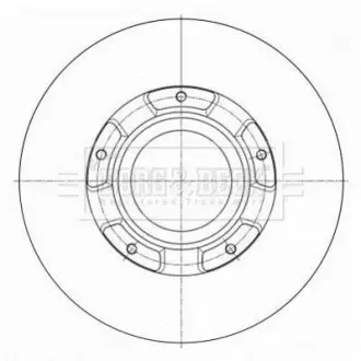 BORG&BECK Гальмiвнi диски BORG & BECK BBD6073S