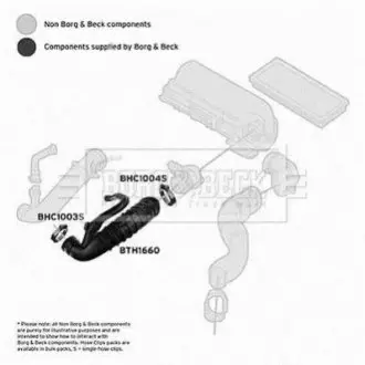 Патрубок BORG&BECK BORG & BECK BTH1660