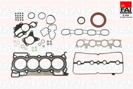 NISSAN комплект прокладок двигуна QASHQAI / QASHQAI +2 I, X-TRAIL 07-, RENAULT LAGUNA III, MEGANE III 2.0 06- FAI FS2107