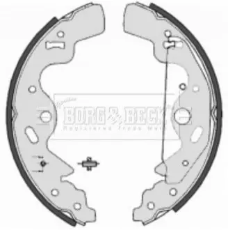 BORG&BECK Гальмiвнi колодки барабаннi BORG & BECK BBS6357 (фото 1)
