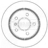 BORG&BECK Гальмiвнi диски BORG & BECK BBD4487 (фото 1)
