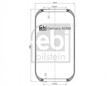 Пневмоподушка FEBI FEBI BILSTEIN 40399