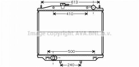 AVA NISSAN Радіатор охолодження TERRANO 3.0 DI 02- AVA AVA COOLING DN2265 (фото 1)