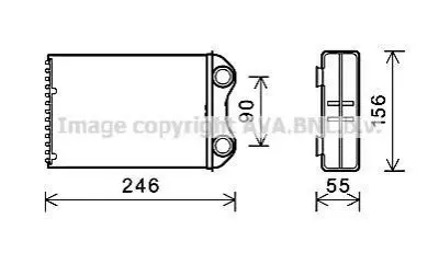 AVA MINI Радіатор опалення MINI (R50, R53, R52) AVA AVA COOLING BW6426