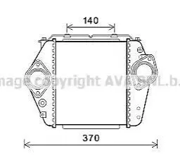 AVA MAZDA Інтеркулер 6 2.0 MZR-CD 07-, 2.2 08- AVA AVA COOLING MZ4244