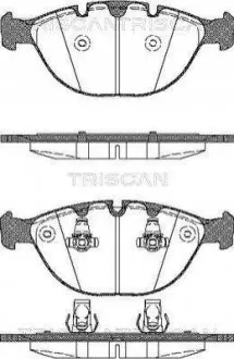 Колодки гальмівні передні TRISCAN 811011011