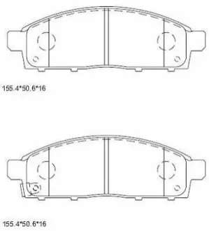 Колодки дискового тормоза Asimco KD4723