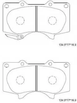 Колодки дискового тормоза Asimco KD2482