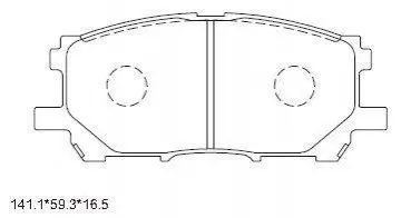 Колодки дискового тормоза Asimco KD2753