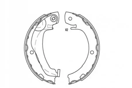 PARTS CITROEN Щеки тормозные C1,Opel Agila,Suzuki Swift,Toyota Yaris PARTS KAVO KBS-9924