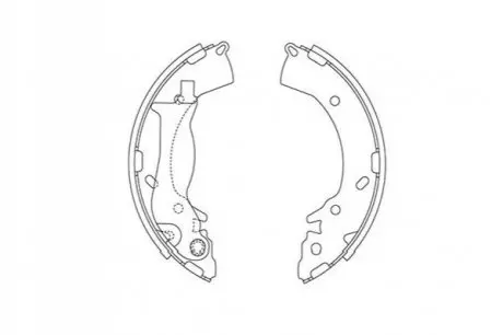 PARTS HYUNDAI щоки гальмівні i10/20,Solaris,Kia Rio III 08- PARTS KAVO KBS-3419