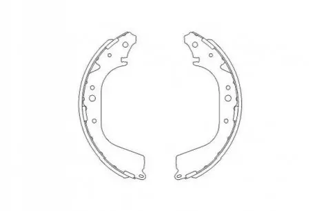 PARTS гальм.колодки бараб.задні Nissan Patrol 2.8TD 88- PARTS KAVO KBS-7409