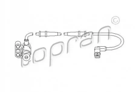 Датчик ABS TOPRAN TOPRAN / HANS PRIES 407756