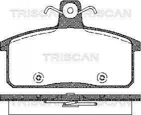 Колодки гальмівні передні / задні TRISCAN 811069012 (фото 1)