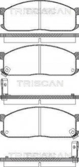 Колодки гальмівні передні TRISCAN 811010873