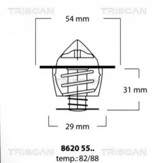 Термостат TRISCAN 86205582