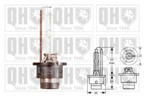 Автолампа D2S 85V 35W P32d-2 QH QUINTON HAZELL QBL122G