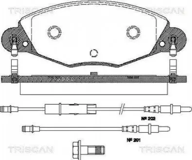 Колодки гальмівні передні TRISCAN 811028018