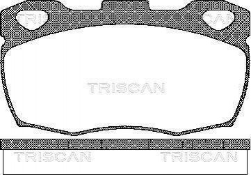 Колодки гальмівні передні TRISCAN 811017003 (фото 1)