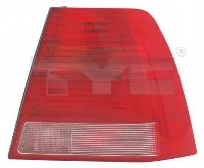 VW BORA прав. білий червоний зад. ліхтарь (- патрон) TYC 11-5947-11-2 (фото 1)