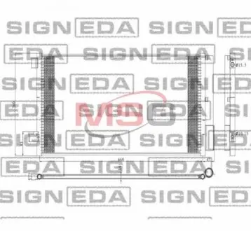 Фото 1 - радіатор кондиціонера FIAT 500X, 15 - Signeda RC30045 Радіатор кондиціонера FIAT 500X, 15 - Signeda RC30045 (фото 1)