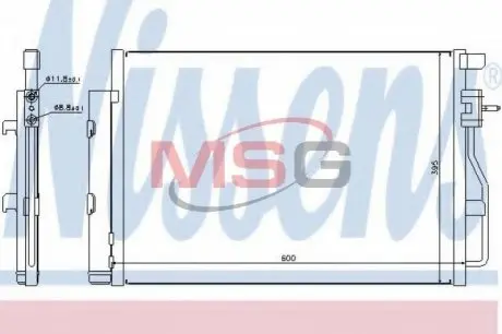 Радіатор кондиціонера First Fit NISSENS 940246