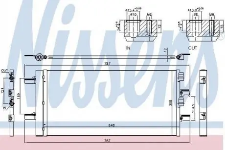 Радіатор кондиціонера NISSENS 940509