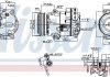 OPEL Компресор кондиціонера ASTRA J 09-, MERIVA B 10-, ZAFIRA TOURER C 11- NISSENS 890266 (фото 1)