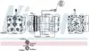 VW Компресор кондиціонера CALIFORNIA T4, LT 28-35 II, TRANSPORTER T4 NISSENS 89083 (фото 9)