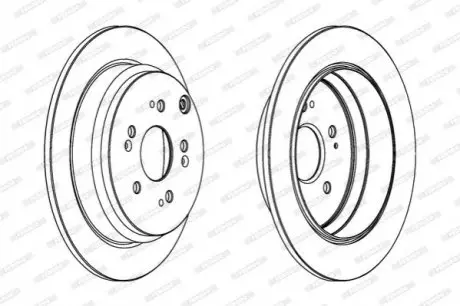Гальмівний диск FERODO DDF1608C