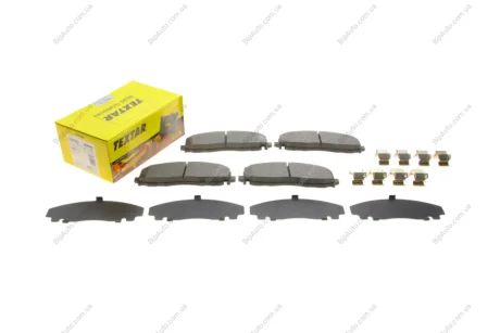 Колодки гальмівні (передні) Jeep Wrangler 17-/Fiat Freemont 11- (Akebono) TEXTAR 2537801 (фото 1)