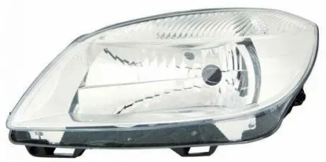 Фара передняя Skoda Fabia/Roomster 2010-2014 левая H4 с указ.поворота эл.рег. DEPO 665-1122LMLD-EM