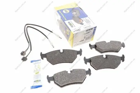 Колодки гальмівні (задні) Citroen Evasion/Fiat Ulysse/Lancia Zeta/Peugeot 806 94-02 (+датчики) ICER 141087