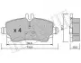 Колодки гальмівні (передні) MB Vaneo (W414) 02-05 METELLI 22-0310-1