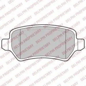 Гальмівні колодки, дискові Delphi LP2209
