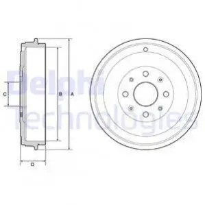 Гальмівний барабан Delphi BF503