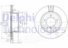 Гальмівний диск DELPHI BG3900C