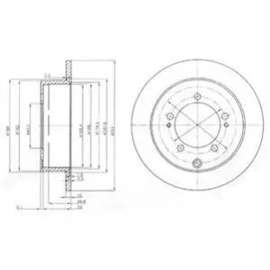 Гальмівний диск Delphi BG4037