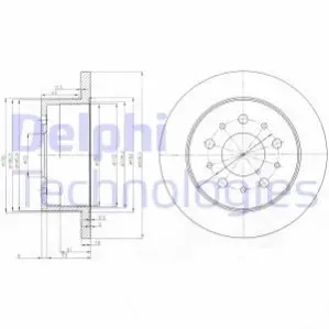 Гальмівний диск Delphi BG3853