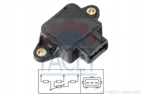 Датчик дросельної заслонки Vectra B/Omega B 2.0-3.2і/Peugeot 406/605 2.0i FACET 10.5002